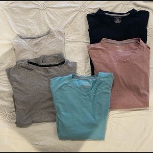 Mens large fitted crew shirts